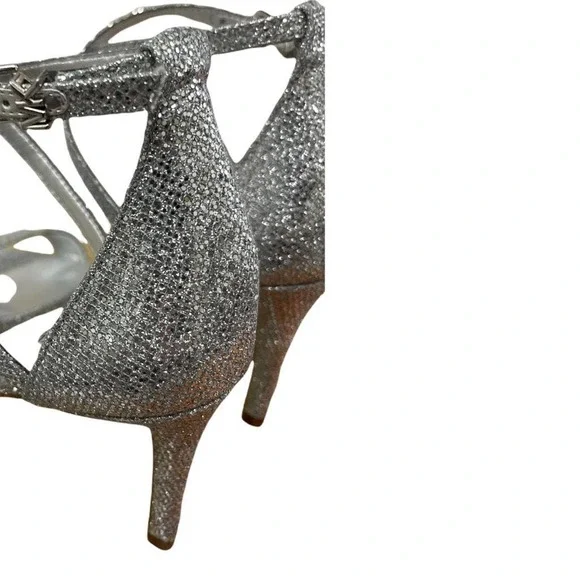 👢⭐MICHAEL KORS⭐👢 NEW in BOX Heels Silver - Picture 4 of 7